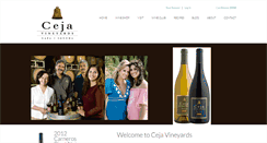 Desktop Screenshot of cejavineyards.com